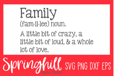 Family Definition SVG PNG DXF &amp; EPS Design Cut Files