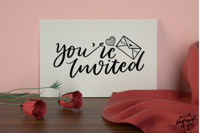 You&amp;&23;039;re Invited SVG Bridal Quotes