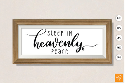 Sleep In Heavenly Peace SVG Christmas Quotes