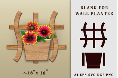 Blank for wall planter