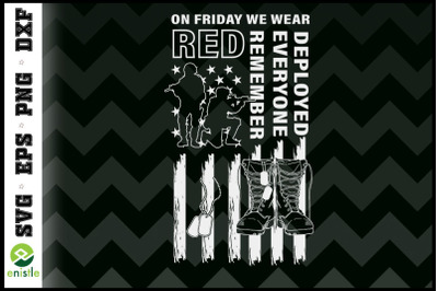 Red Friday Military We Wear Red Veteran