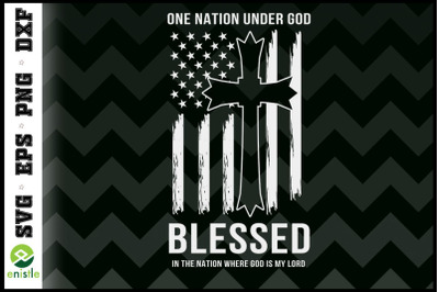 One Nation under God USA Patriot Veteran