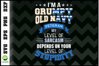 Grumpy Old Veteran Pride Navy