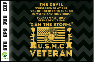 U.S.M.C Veteran I am the storm