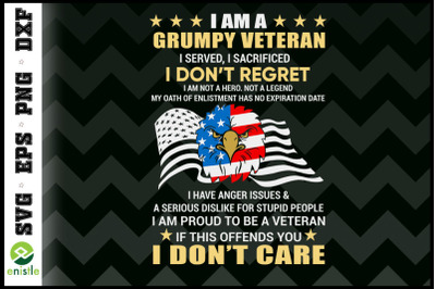 I Am A Grumpy Old Veteran I Served