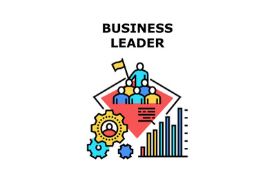 Business Leader Vector Concept Color Illustration