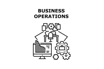 Financial Business Operations Vector Concept Color