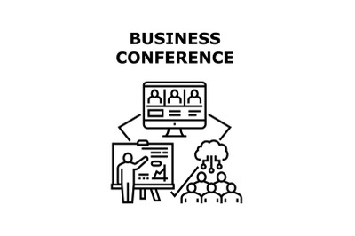 Business Conference Employees Vector Concept Color