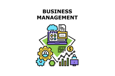 Business Management Planning Vector Concept Color