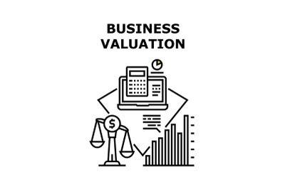 Company Business Valuation Vector Concept Color