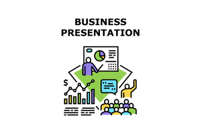 Business Presentation Meeting Vector Concept Color