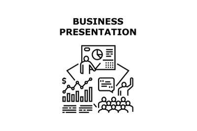 Business Presentation Meeting Vector Concept Color