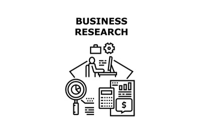 Business Research Report Vector Concept Color