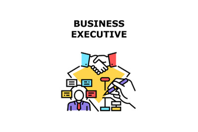 Business Executive Strategy Vector Concept Color