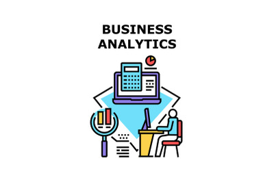 Business Analytics Occupation Vector Concept Color