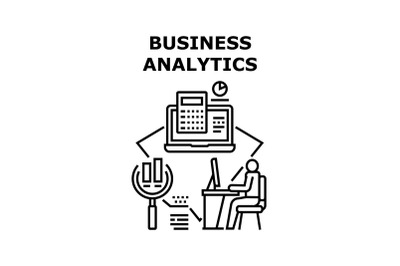 Business Analytics Occupation Vector Concept Color