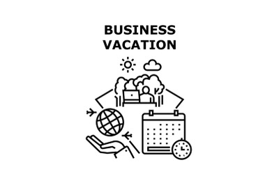 Business Vacation Relaxation Vector Concept Color