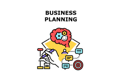 Business Planning Strategy Vector Concept Color