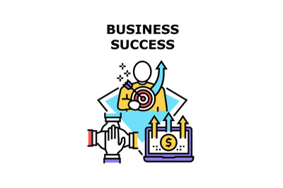 Business Success Vector Concept Color Illustration