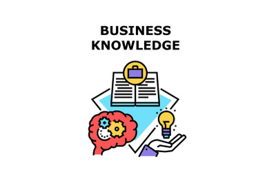 Business Knowledge Process Vector Concept Color