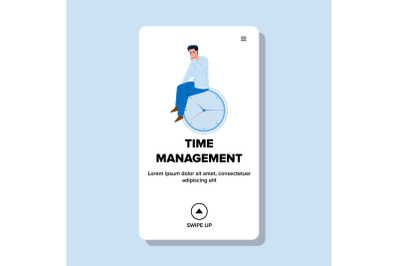 Time Management Businessman Occupation Vector