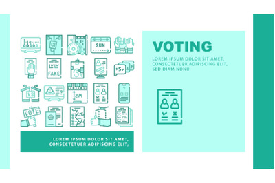 Voting And Elections Landing Header Vector