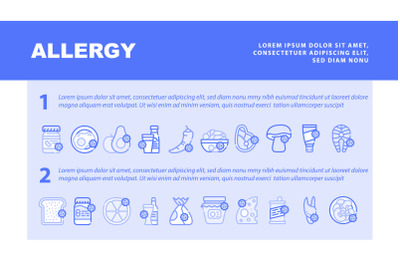 Allergy On Products Landing Header Vector