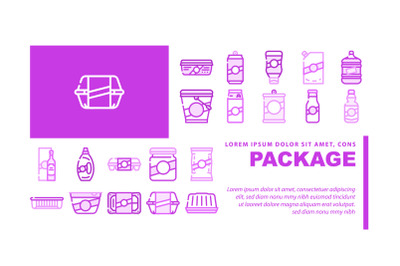 Package For Product Landing Header Vector