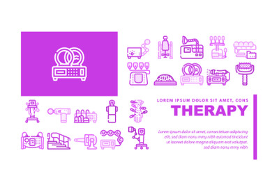 Physical Therapy Aid Landing Header Vector