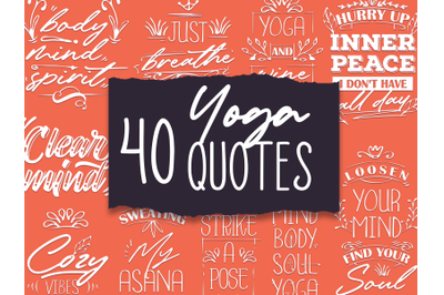 Yoga Quotes SVG Cut Files Pack