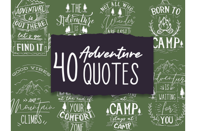 Adventure Quotes SVG Files Pack