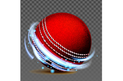 Cricket Ball Team Sportive Game Accessory Vector