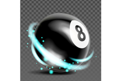 Eight Billiard Ball Sport Game Accessory Vector