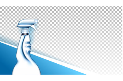 Detergent Liquid Blank Spray Copyspace Vector