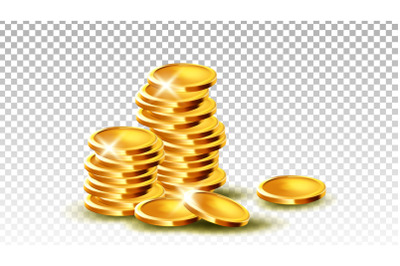 Coins Pile Stack Gambling Game Jackpot Vector