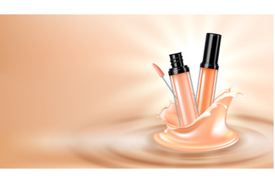 Concealer Face Skincare Cosmetic Copy Space Vector