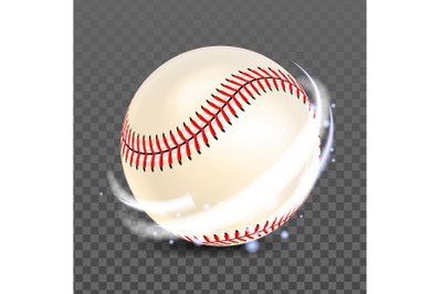 Baseball Ball For Playing Competitive Game Vector