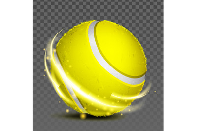 Tennis Ball Player Sportive Game Accessory Vector