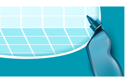 Disinfectant Blank Container Copyspace Vector