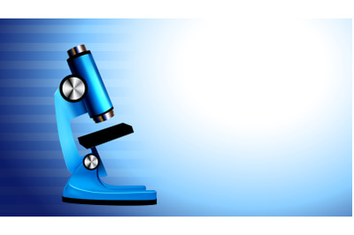 Microscope Laboratory Equipment Copy Space Vector