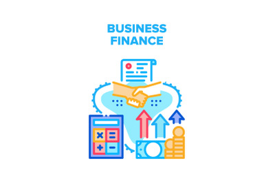 Business Finance Vector Concept Color Illustration