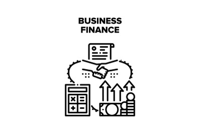 Business Finance Vector Concept Color Illustration