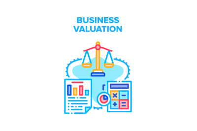 Business Valuation Vector Concept Illustration