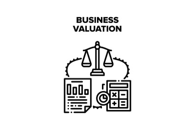 Business Valuation Vector Concept Illustration