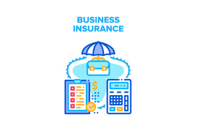 Business Insurance Vector Concept Illustration