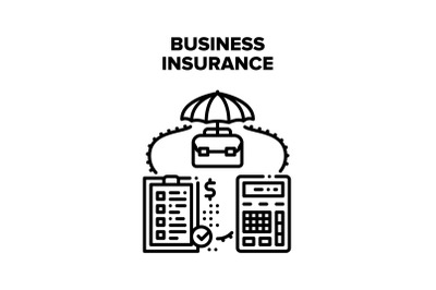 Business Insurance Vector Concept Illustration