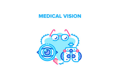 Medical Vision Vector Concept Color Illustration