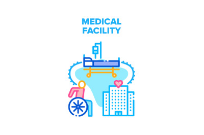 Medical Facility Vector Concept Color Illustration