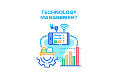 Technology Management Vector Concept Illustration