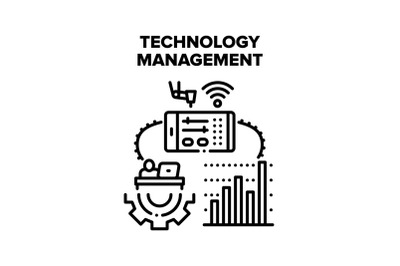 Technology Management Vector Concept Illustration